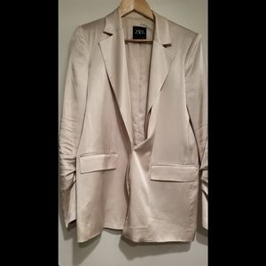 Zara satin blazer